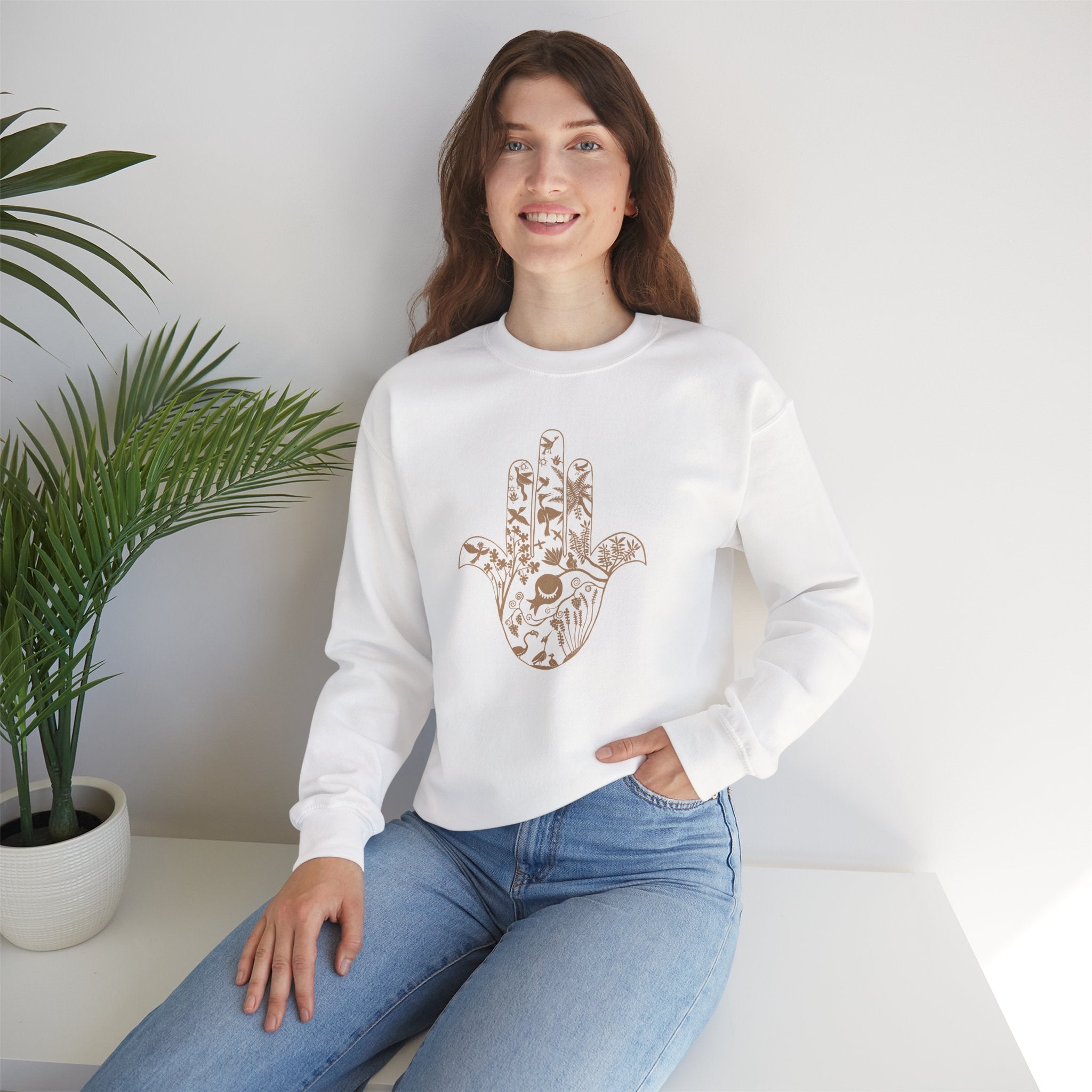 Oasis Hamsa - Crewneck Sweatshirt